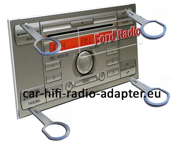 Ford-radio-6000CDsilber