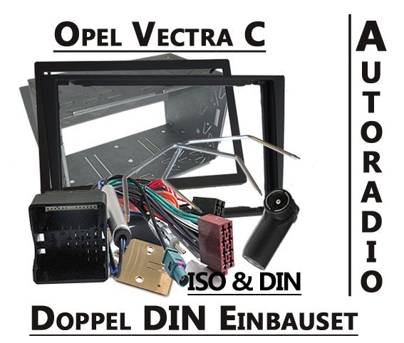 Opel-Vectra-C-doppel-DIN-Autoradio-Einbauset