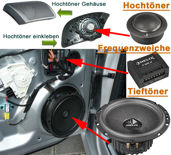 2-Wege-Lautsprecher-Fahrzeugspezifisch