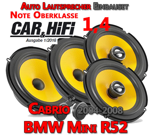 BMW Mini R52 Lautsprecher Komplettes Einbauset – Autoradio Einbau Tipps  Infos Hilfe zur Autoradio Installation