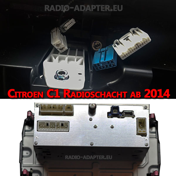Citroen C1 Radioschacht ab 2014