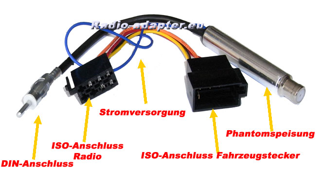 Antennenadapter Phantomspeisung Stromversorgung