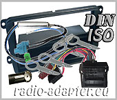 VW Touran Radioblende Radioadapter DIN + ISO Autoradio Einbauset