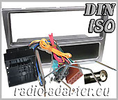 Opel Vivaro ab 2004 Radioblende silber Autoradio Einbauset + Adapter