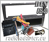 Opel Meriva ab 2006 Autoradio Einbauset, Radioblende + Adapter dunkelsilber