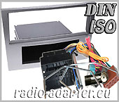 Opel Astra H Radioblende DIN mit Fach silber, Autoradio Einbauset