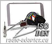 Alfa 147 Alfa GT ab 2005 Doppel DIN Radioblende + Radioadapter