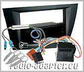 Seat Leon Radioblende schwarz + Radioadapter ISO Autoradio Einbauset