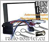 Ford Focus ab 2005 doppel DIN Radioblende Autoradio Einbauset schwarz 