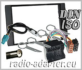 Ford Fusion ab 2005 Doppel DIN Autoradio Einbauset Radioblende + Kabel