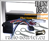 Ford Focus II ab 2005 Autoradio Einbauset silber 1 DIN