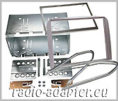 Alfa 147 Alfa GT Doppel DIN Radioblende, Blechrahmen, Entriegelungsbgel