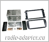 Ford C-Max, ab 2007 Doppel DIN, Radioblende schwarz ovale Form    