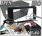 Mercedes-Benz CLK 220 2 DIN Radioblende, Adapter, Blechrahmen