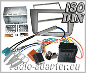 Seat Altea, Toledo Doppel DIN Autoradio Einbausatz Radioblende + Adapter 