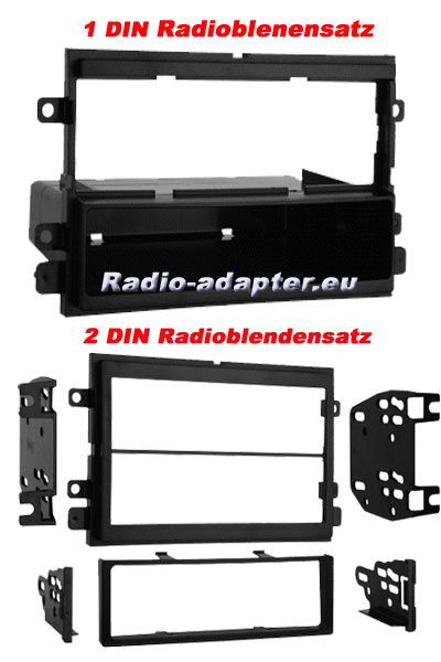 Ford 1 DIN und 2 DIN RAdioblende