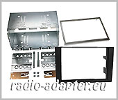 Audi A4 ab 2007 Doppel DIN Radioblende, Blechrahmen Autoradio Einbau