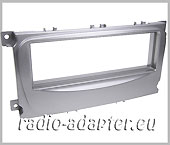 Ford S-Max, ab 2007 Radioblende silber. Autoradio Einbaurahmen