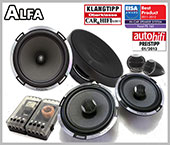 Alfa 159 Lautsprecher Set Testsieger vorne und hinten