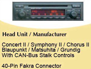 Audi Werksradio mit 40 PIN Qudlockanschluss