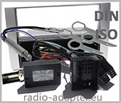 Ford Fiesta 2005-2008 Lenkradfernbedienung + Autoradio Einbauset Silber