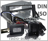 Ford Focus II Lenkradfernbedienung + Doppel DIN Radioblende Antennenadapter 