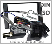 Ford Focus Lenkrad Adapter 2 DIN Radioblende schwarz Antennenadapter 