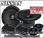 Nissan Qashqai Lautsprecher Testsieger 125-150 Euro Helix E 62c