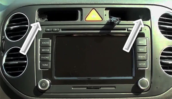 Autoradio wechsel VW Tiguan Einbauanleitung Autoradio