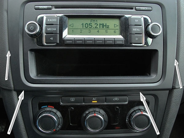 Autoradio Wechsel VW Golf VI Einbauanleitung Autoradio
