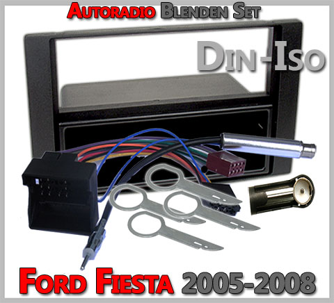 Ford Fiesta Set zum Radio Einbau 2005-2008 anthrazit – Autoradio Einbau  Tipps Infos Hilfe zur Autoradio Installation