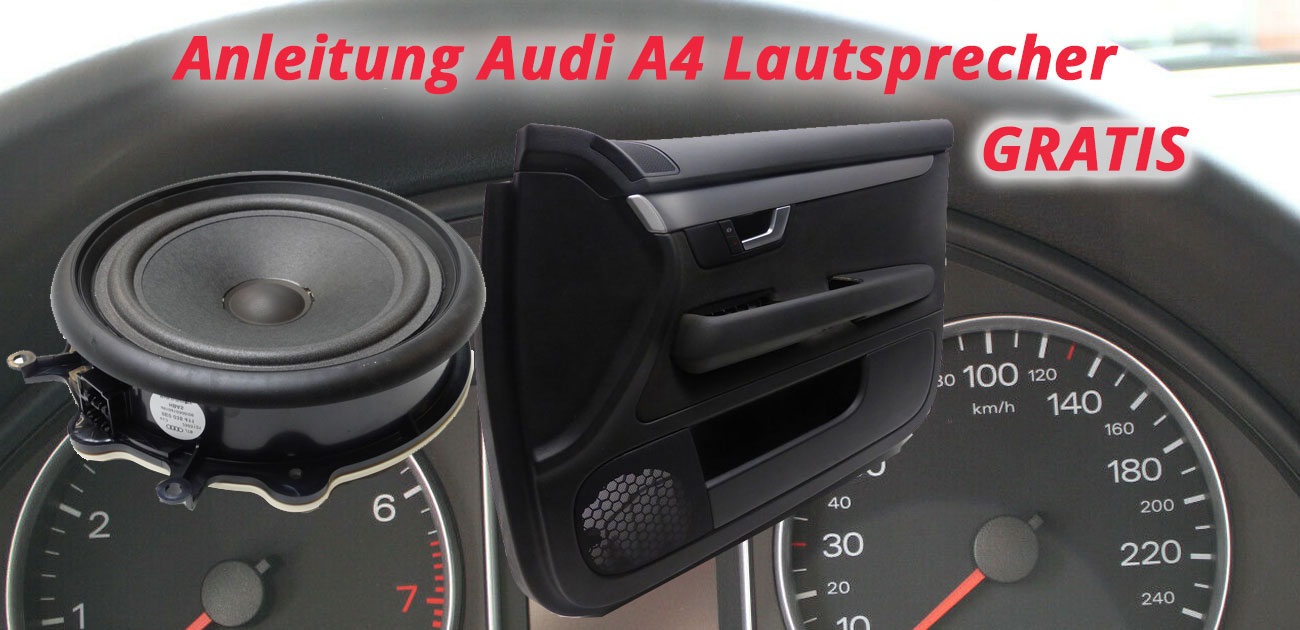 Audi A4 B7 Lautsprecher ausbauen in den vorderen Türen