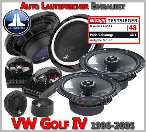 VW Golf IV Lautsprecher Testsieger Set Oberklasse – Autoradio