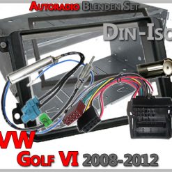 VW Golf VI Radioblenden Set 2008-2012 Doppel DIN