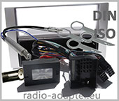 Ford S-Max Lenkradfernbedienung Radioblende Antennenadapter Silber